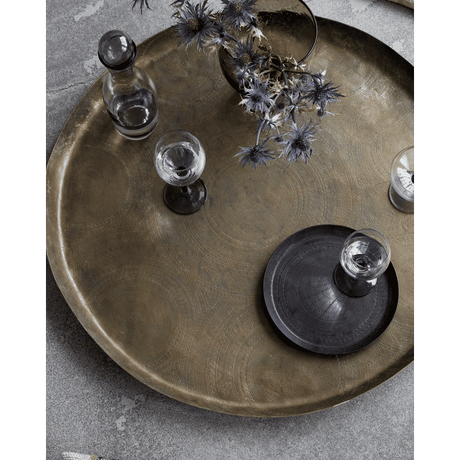 HDJhansi Tablett - antikes Messing - finish - Tabletts - ALVAHOME