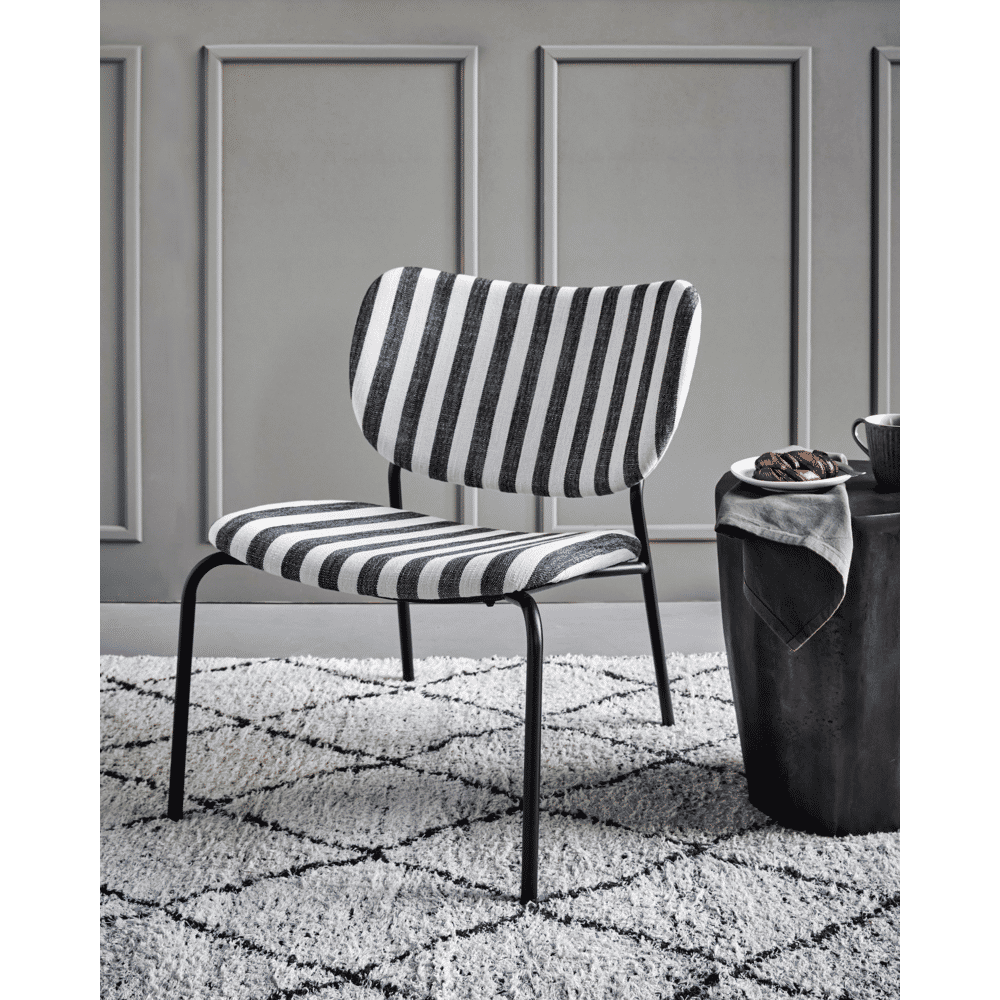 HDLonga Lounge - Sessel - schwarz/weiß - Lounge - Stühle - ALVAHOME