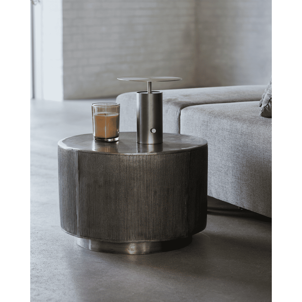 HDRota Couchtisch - gebürstetes silber - Couchtische - ALVAHOME