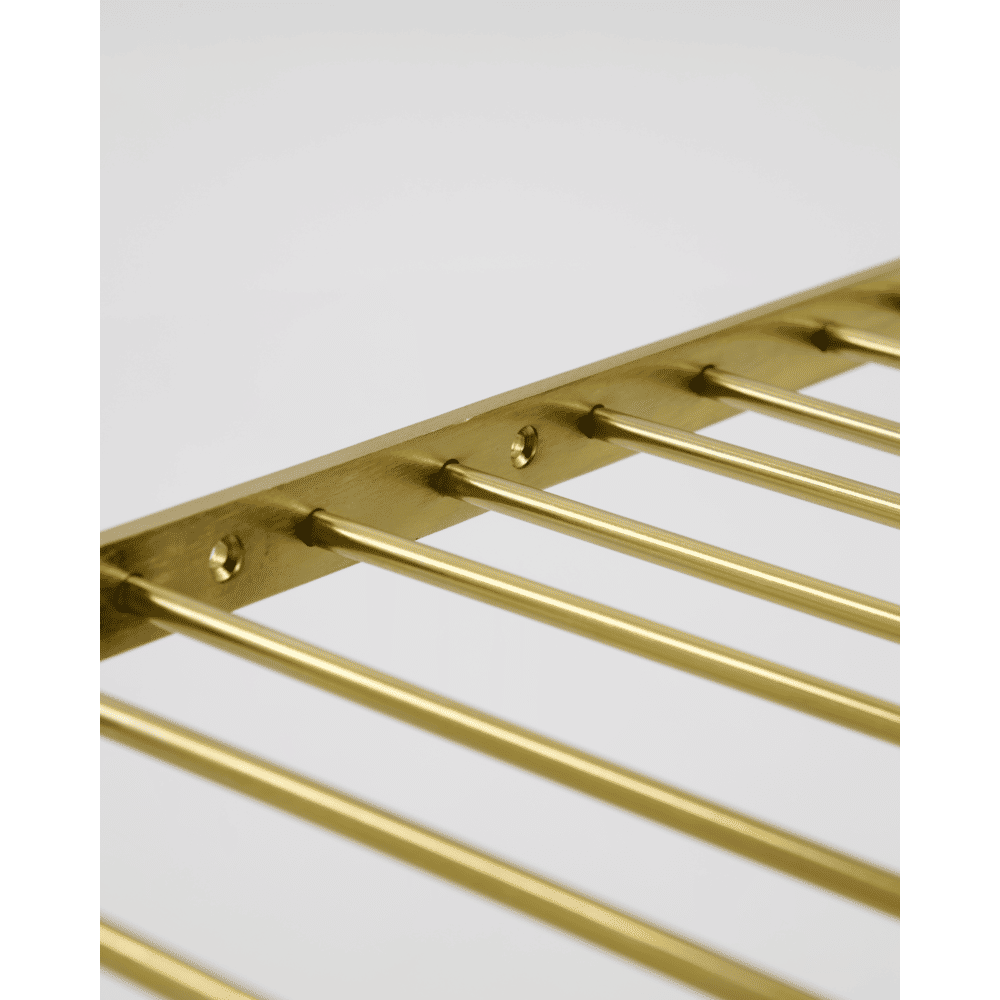 HDStilio Glass rack - antikgoldenes finish - Regale - ALVAHOME