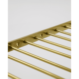 HDStilio Glass rack - antikgoldenes finish - Regale - ALVAHOME