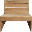 HDWoodie Lounge - Sessel - natur - Outdoor Lounge - Sessel - ALVAHOME