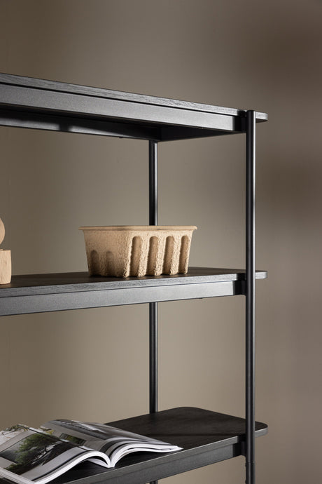 Heim Regal - schwarz/MDF - Regale - ALVAHOME