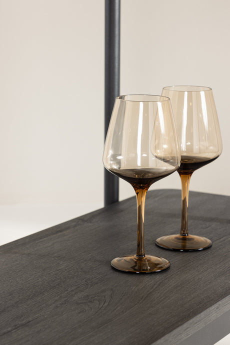 Heim Regal - schwarz/MDF - Regale - ALVAHOME