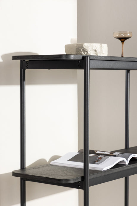 Heim Regal - schwarz/MDF - Regale - ALVAHOME