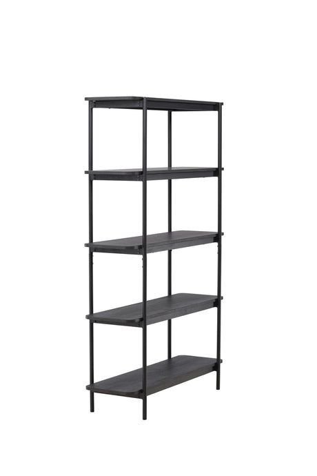 Heim Regal - schwarz/MDF - Regale - ALVAHOME