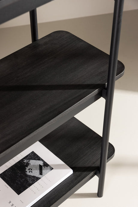 Heim Regal - schwarz/MDF - Regale - ALVAHOME