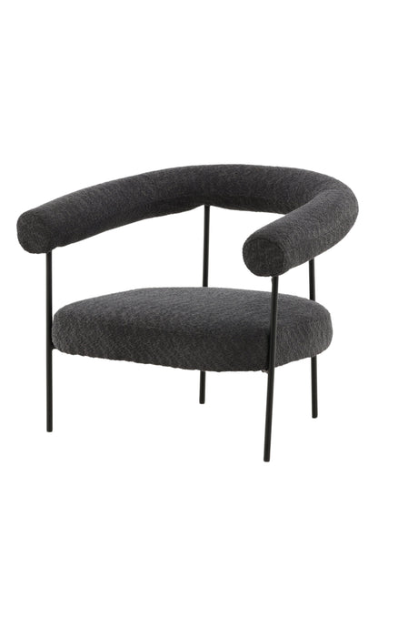 Hökåsen x Josefin Lustig Sessel - dunkelgrau/Bouclé - Sessel - ALVAHOME