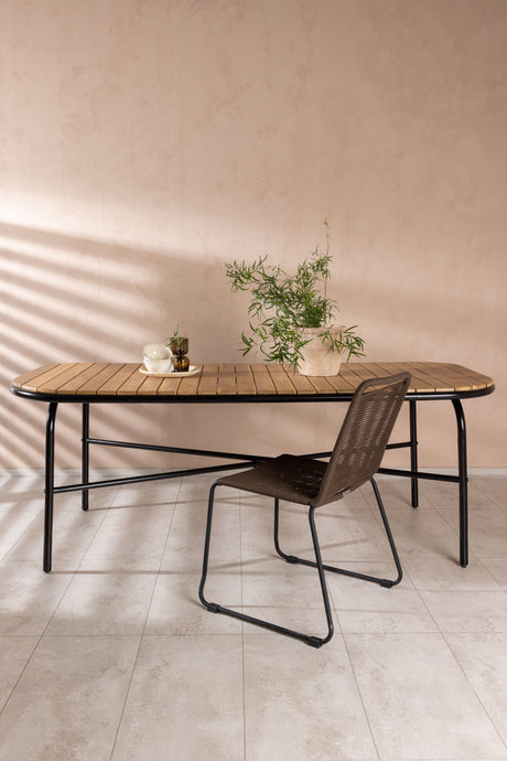 Holmbeck Outdoor - Esstisch rechteckig - natur/Akazie - Outdoor - Esstische (rechteckig) - ALVAHOME