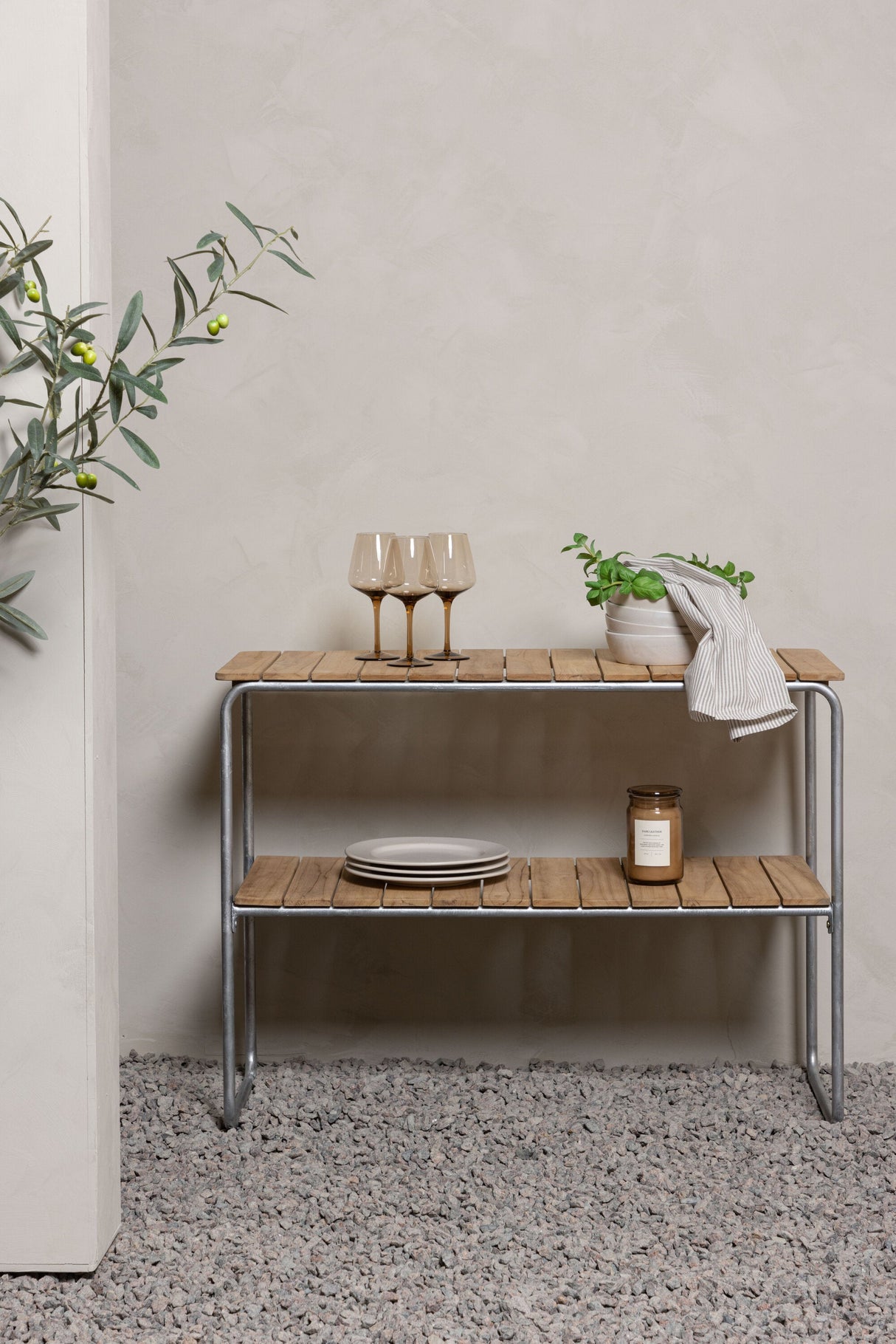 Holmsund Outdoor - Beistelltisch - natur/Teak - Outdoor - Beistelltische - ALVAHOME