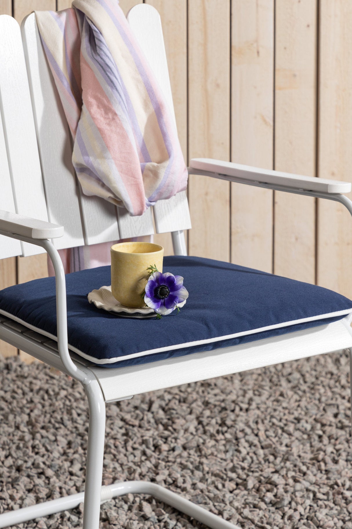 Holmsund Outdoor - Sitzpolster - blau/Polyester - Outdoor - Sitzpölster - ALVAHOME