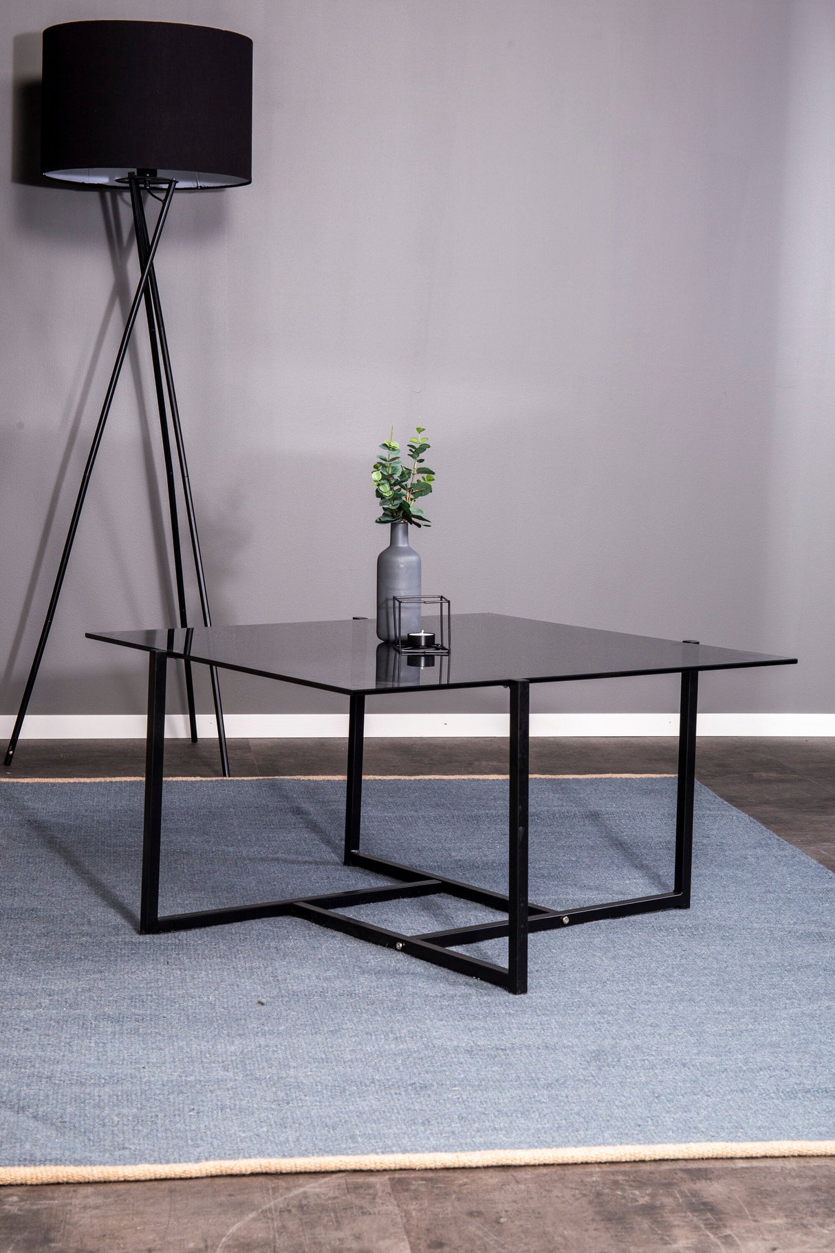 Hybrid Couchtisch - grau/Glas - Couchtische - ALVAHOME