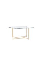 Hybrid Couchtisch - klar/MDF - Couchtische - ALVAHOME