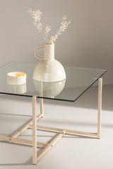 Hybrid Couchtisch - klar/MDF - Couchtische - ALVAHOME