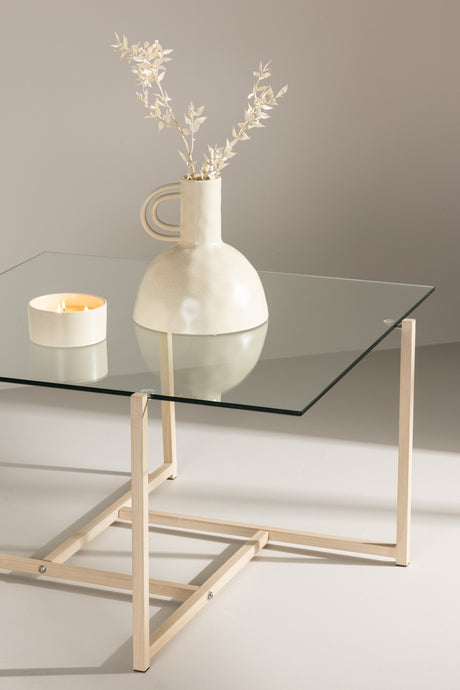Hybrid Couchtisch - klar/MDF - Couchtische - ALVAHOME