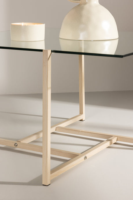 Hybrid Couchtisch - klar/MDF - Couchtische - ALVAHOME