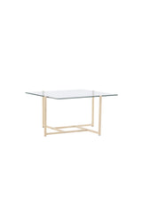 Hybrid Couchtisch - klar/MDF - Couchtische - ALVAHOME