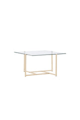 Hybrid Couchtisch - klar/MDF - Couchtische - ALVAHOME