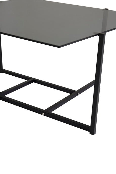 Hybrid Couchtisch - schwarz/Glas - Couchtische - ALVAHOME