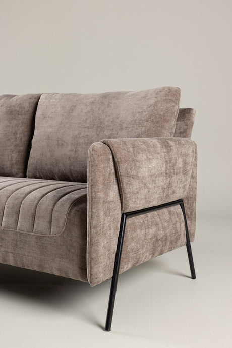 Indigo 2 - Sitzer Sofa - beige/Polyester - 2 - Sitzer Sofas - ALVAHOME