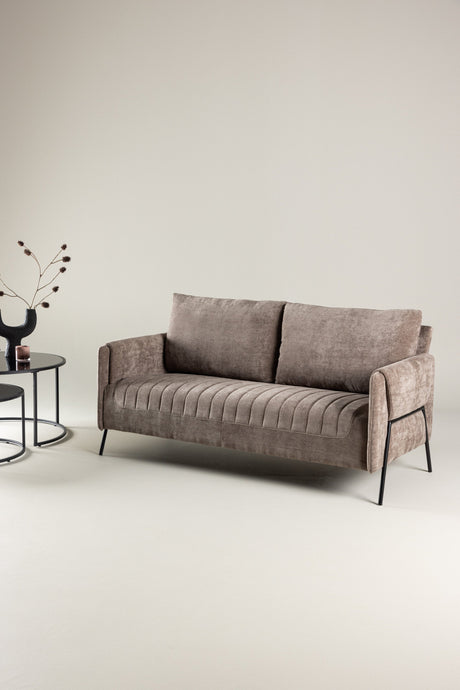 Indigo 2 - Sitzer Sofa - beige/Polyester - 2 - Sitzer Sofas - ALVAHOME