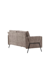 Indigo 2 - Sitzer Sofa - beige/Polyester - 2 - Sitzer Sofas - ALVAHOME