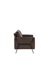 Indigo 2 - Sitzer Sofa - braun/Polyester - 2 - Sitzer Sofas - ALVAHOME