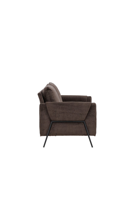 Indigo 2 - Sitzer Sofa - braun/Polyester - 2 - Sitzer Sofas - ALVAHOME