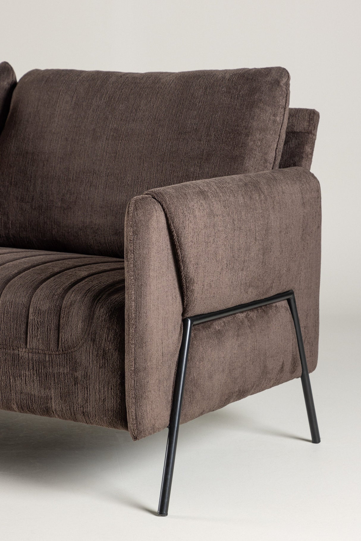 Indigo 2 - Sitzer Sofa - braun/Polyester - 2 - Sitzer Sofas - ALVAHOME