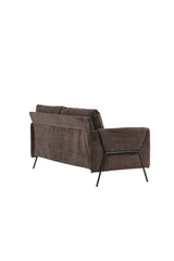 Indigo 2 - Sitzer Sofa - braun/Polyester - 2 - Sitzer Sofas - ALVAHOME