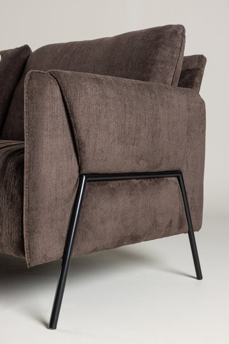 Indigo 2 - Sitzer Sofa - braun/Polyester - 2 - Sitzer Sofas - ALVAHOME