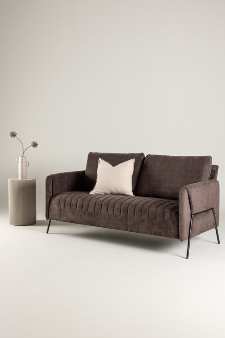 Indigo 2 - Sitzer Sofa - braun/Polyester - 2 - Sitzer Sofas - ALVAHOME