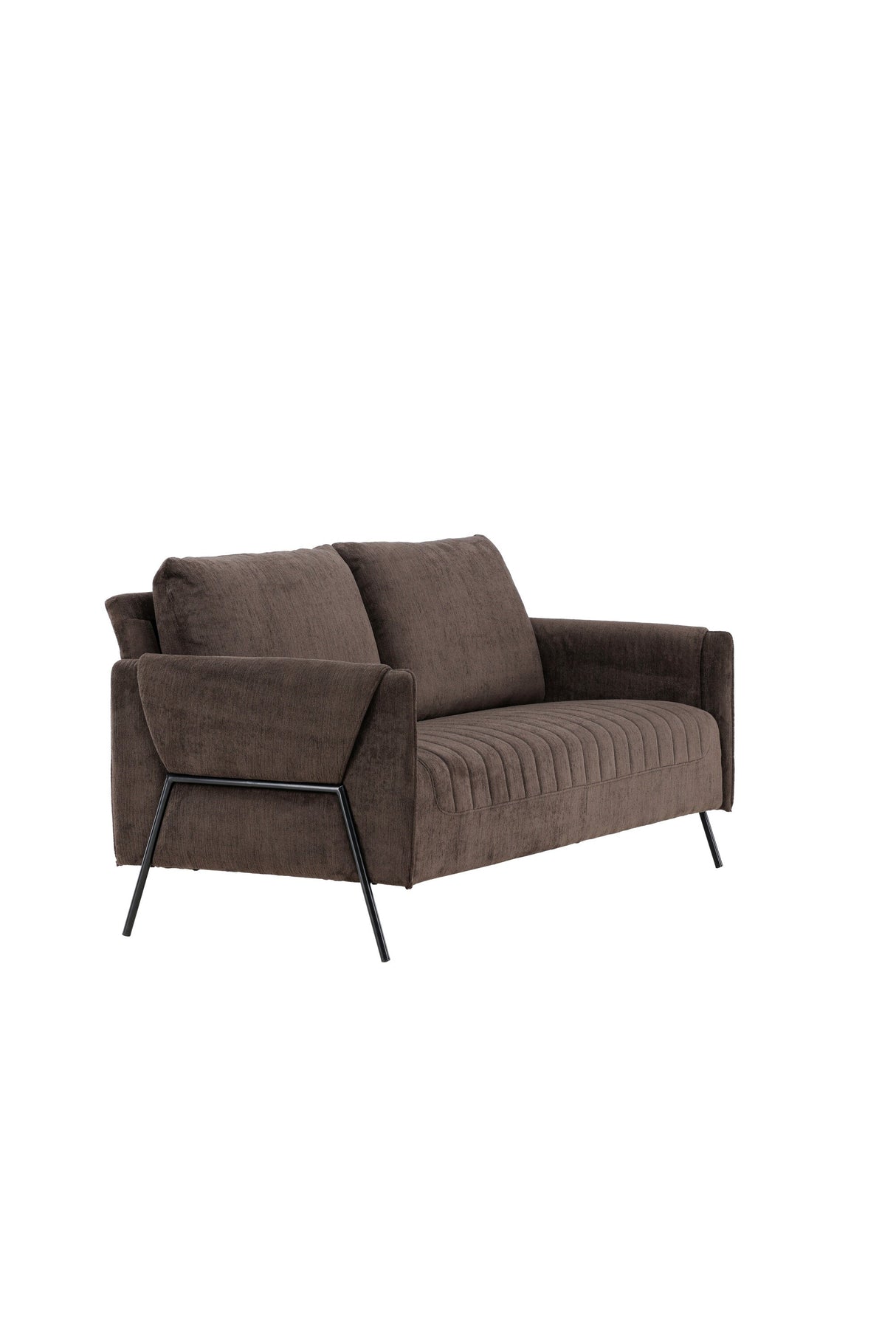 Indigo 2 - Sitzer Sofa - braun/Polyester - 2 - Sitzer Sofas - ALVAHOME