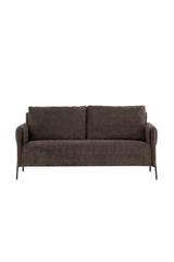 Indigo 2 - Sitzer Sofa - braun/Polyester - 2 - Sitzer Sofas - ALVAHOME