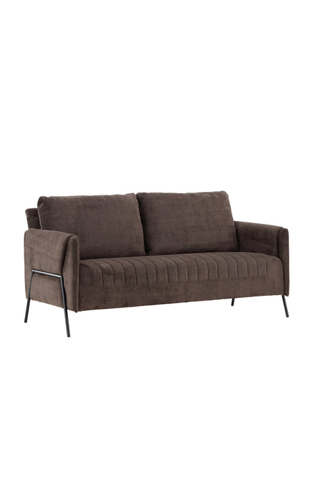 Indigo 2 - Sitzer Sofa - braun/Polyester - 2 - Sitzer Sofas - ALVAHOME