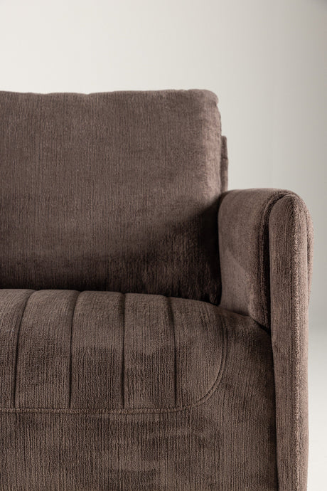 Indigo 2 - Sitzer Sofa - braun/Polyester - 2 - Sitzer Sofas - ALVAHOME