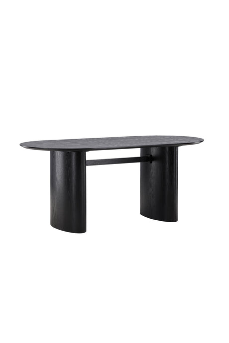 Isolde ovaler Esstisch - schwarz/MDF - Ovale Esstische - ALVAHOME
