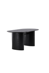 Isolde ovaler Esstisch - schwarz/MDF - Ovale Esstische - ALVAHOME