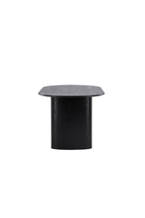 Isolde ovaler Esstisch - schwarz/MDF - Ovale Esstische - ALVAHOME