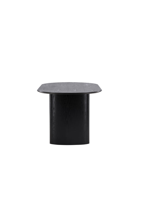Isolde ovaler Esstisch - schwarz/MDF - Ovale Esstische - ALVAHOME
