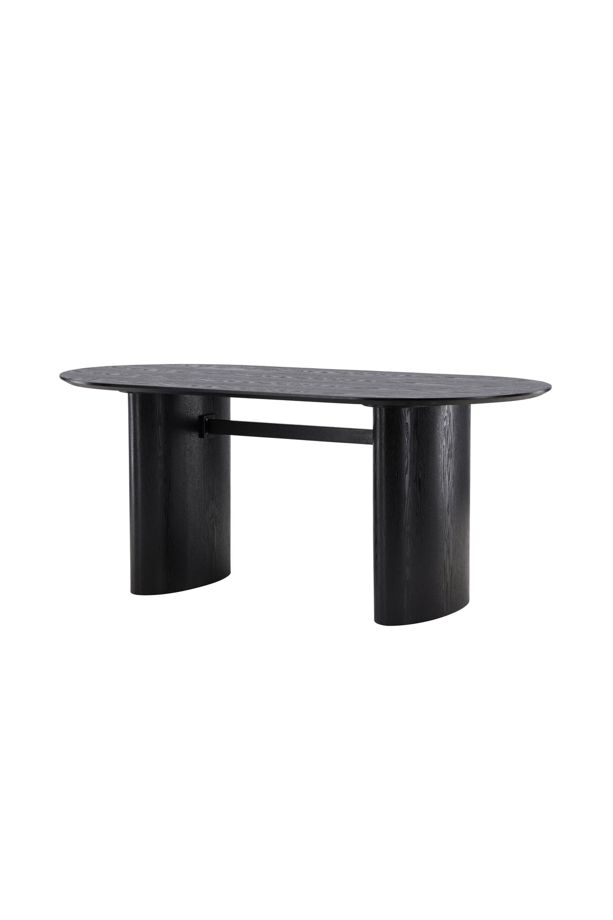Isolde ovaler Esstisch - schwarz/MDF - Ovale Esstische - ALVAHOME