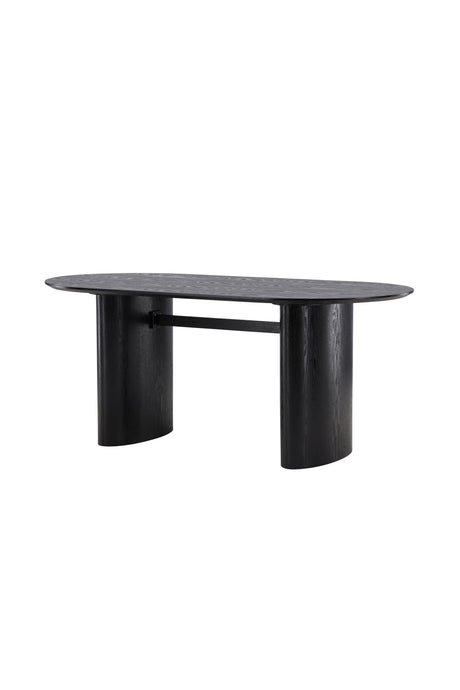Isolde ovaler Esstisch - schwarz/MDF - Ovale Esstische - ALVAHOME