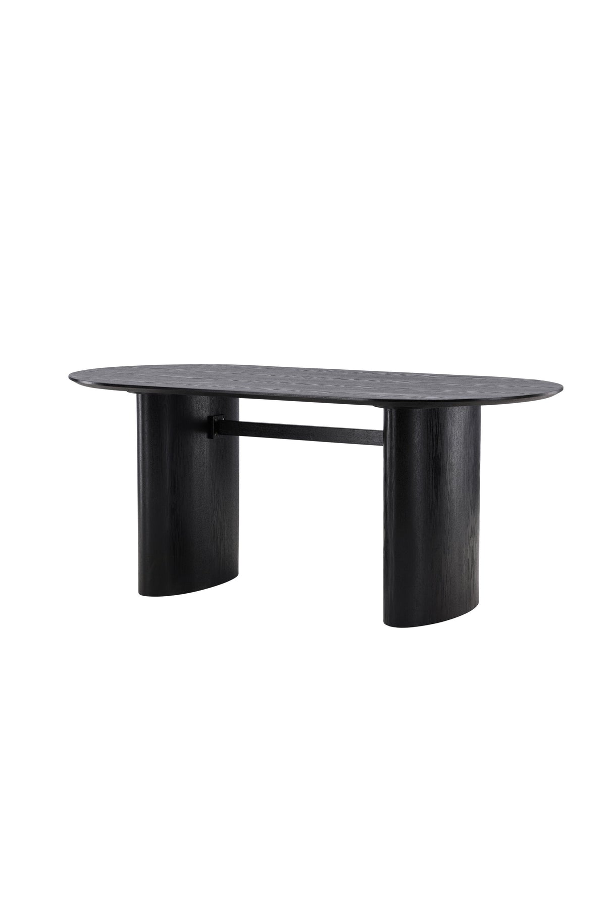 Isolde ovaler Esstisch - schwarz/MDF - Ovale Esstische - ALVAHOME