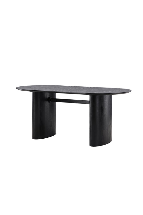 Isolde ovaler Esstisch - schwarz/MDF - Ovale Esstische - ALVAHOME
