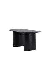 Isolde ovaler Esstisch - schwarz/MDF - Ovale Esstische - ALVAHOME