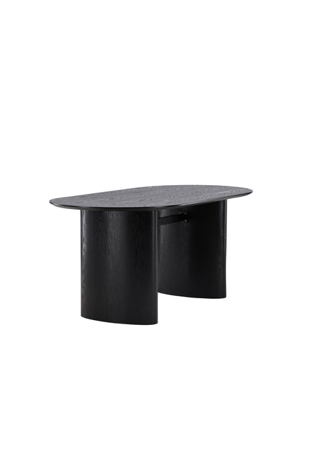 Isolde ovaler Esstisch - schwarz/MDF - Ovale Esstische - ALVAHOME