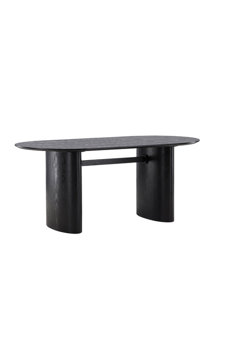 Isolde ovaler Esstisch - schwarz/MDF - Ovale Esstische - ALVAHOME