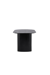 Isolde ovaler Esstisch - schwarz/MDF - Ovale Esstische - ALVAHOME