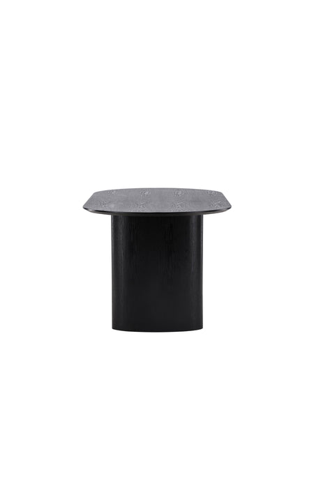Isolde ovaler Esstisch - schwarz/MDF - Ovale Esstische - ALVAHOME