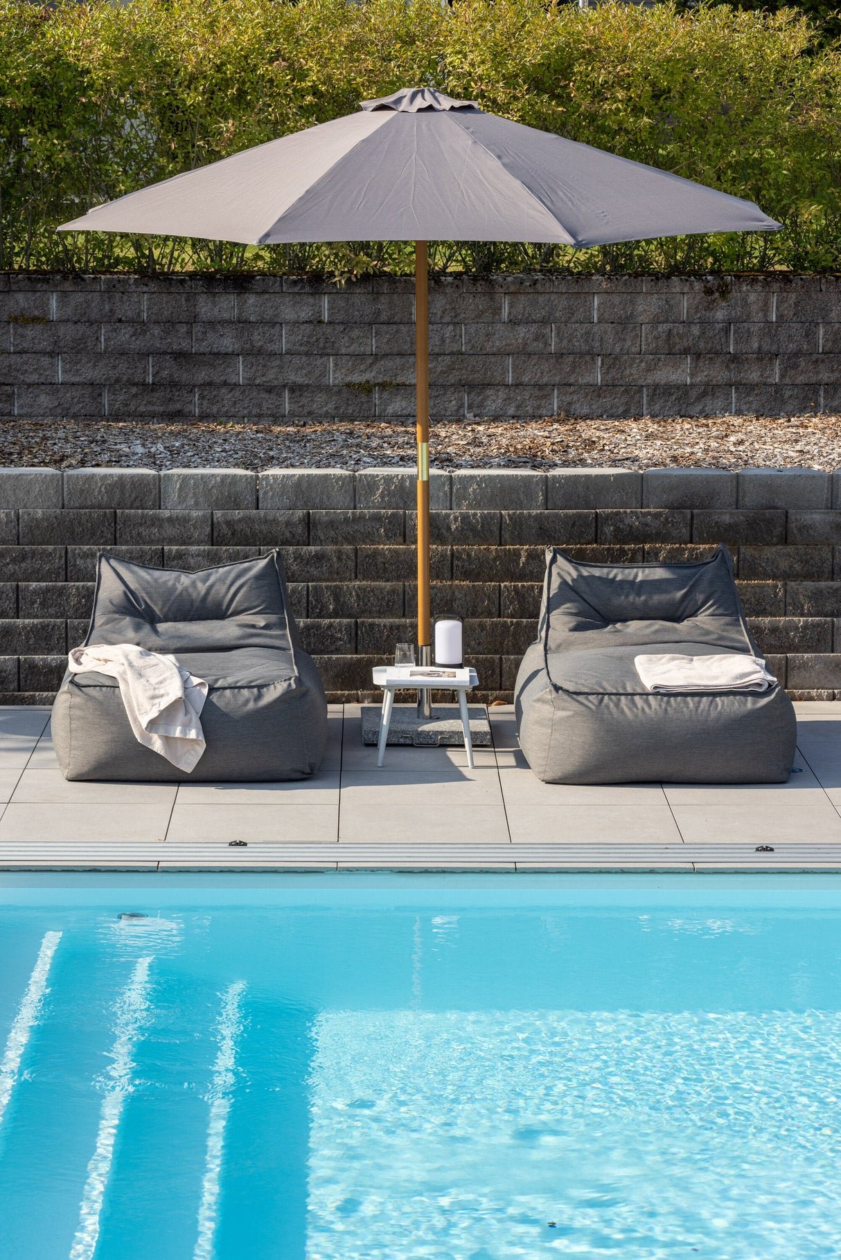 Ixos Sonnenschirm - grau/Polyester - Sonnenschirme - ALVAHOME